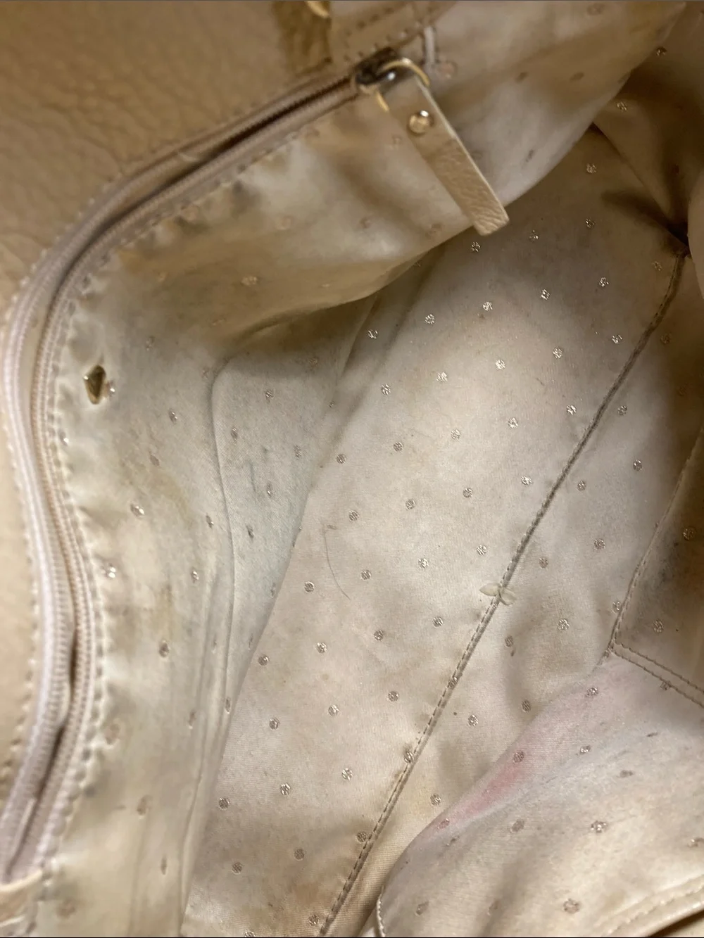Kate Spade Georgiana Quilted Cream Leather Shoulder Bag with Chain Straps